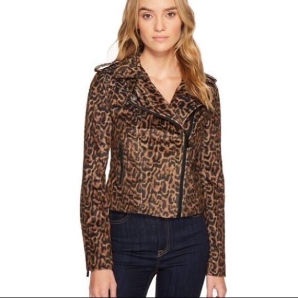 🏆HP🏆5 ⭐️NWT bebe Leopard Moto Jacket - Picture 8 of 8
